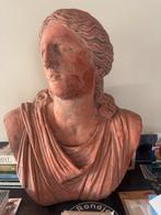 Buste terracotta, hoog 68 cm, Antiek en Kunst, Ophalen