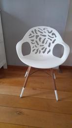 Tuinstoelen Eetkamerstoelen Wit - Kuipstoel - 6 stuks, Tuin en Terras, Tuinstoelen, Ophalen, Zo goed als nieuw, Kunststof