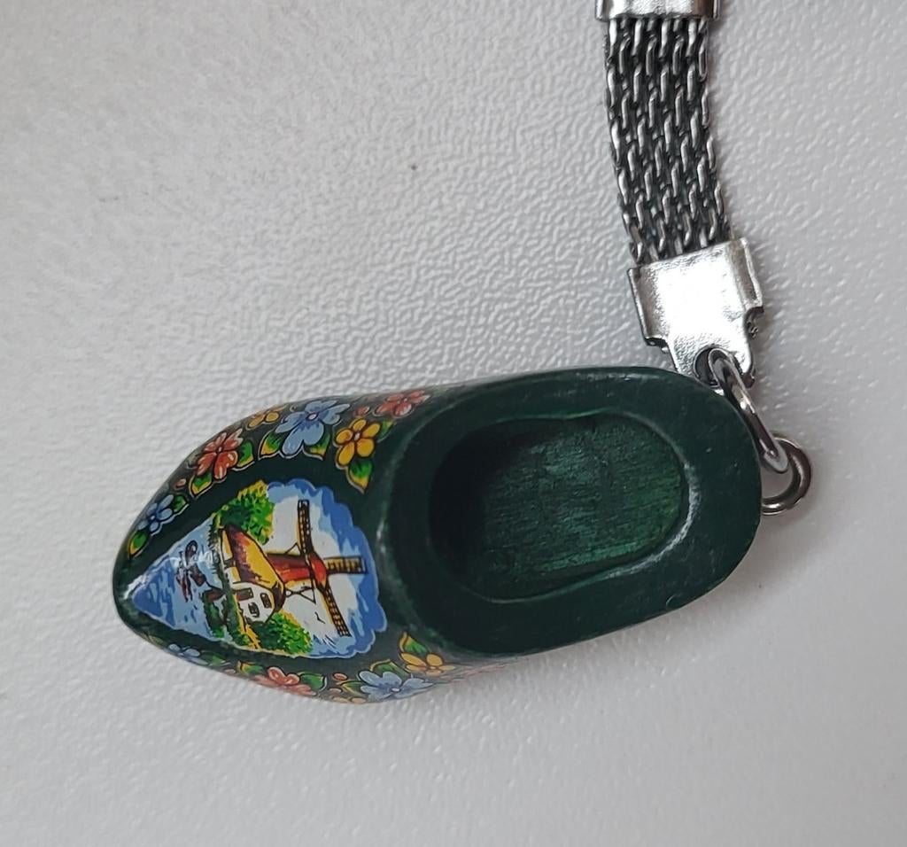 Leuke Sleutelhanger met Houten Klomp, Ophalen of Verzenden, Gebruikt