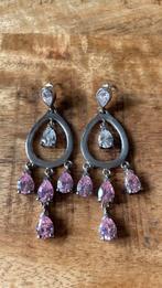 Roze Siebel Oorbellen voor Feestje, Sieraden, Tassen en Uiterlijk, Overige materialen, Hangers, Ophalen of Verzenden, Zo goed als nieuw