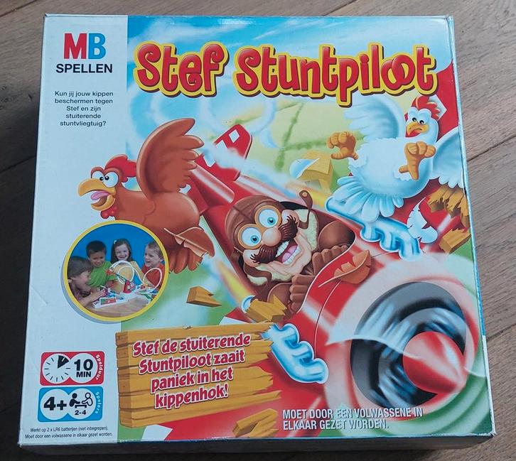 Stef Stuntpiloot spel, Hobby en Vrije tijd, Gezelschapsspellen | Bordspellen, Zo goed als nieuw, Ophalen of Verzenden