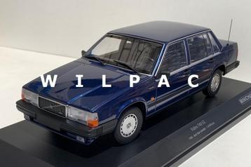 Volvo 744 / 740 GL d.blauw/goud 1:18 Minichamps beschikbaar voor biedingen