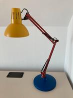 Retro Tafellamp Geel/Rood/Blauw, Ophalen, Gebruikt, 50 tot 75 cm, Metaal