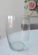 Glazen vaas - ovaal (nieuw) (20 x 13 cm), Ophalen, Overige kleuren, Nieuw, Glas