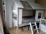 Halfhoogslaper huisje grijs incl beschrijving 90x200, Kinderen en Baby's, Kinderkamer | Stapelbedden en Hoogslapers, Ophalen, Gebruikt