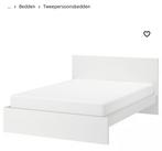 Ikea Malm bed wit 160x200, Huis en Inrichting, Slaapkamer | Bedden, Ophalen, Wit, Tweepersoons, Zo goed als nieuw