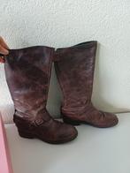 Bruine Hoge Laarzen - Gedragen, Ophalen of Verzenden, 134 t/m 140, Meisje