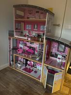 Kidscraft Glitter mansion - barbiehuis inclusief barbies, Ophalen, Gebruikt, Poppenhuis