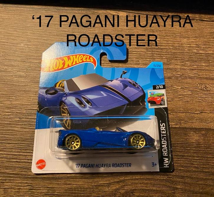 Hot Wheels ’17 Pagani Huayra Roadster  -2023 13/250, Hobby en Vrije tijd, Modelauto's | Overige schalen, Nieuw, Auto, Ophalen of Verzenden