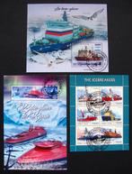 - 534 - 3 Blokken met diverse IJsbrekers., Verzenden, Gestempeld, Overige thema's