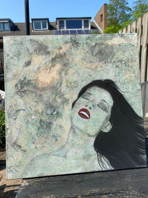 Vanessa Mae - (3D - formaat 50/50 cm), Antiek en Kunst, Kunst | Schilderijen | Modern, Ophalen