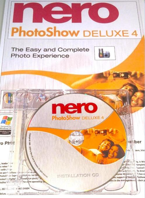 Nero PhotoShow Deluxe 4 ENGELS Fotobewerking Software W10 XP, Computers en Software, Ontwerp- en Bewerkingssoftware, Nieuw, Windows