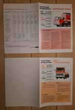 Ford D Serie trucks, Transcontinental. 2 folders € 2,50, Boeken, Auto's | Folders en Tijdschriften, Ophalen of Verzenden, Zo goed als nieuw