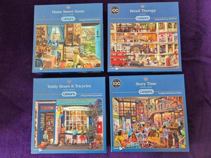 Gibsons puzzels, Hobby en Vrije tijd, Denksport en Puzzels, Zo goed als nieuw, Legpuzzel, 500 t/m 1500 stukjes, Ophalen