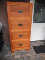 TEAK HOUTEN LADENKAST HOOG 158 CM BREED 66 CM DIEP 50 CM, Huis en Inrichting, Kasten | Ladekasten, Ophalen, 50 tot 100 cm, Zo goed als nieuw