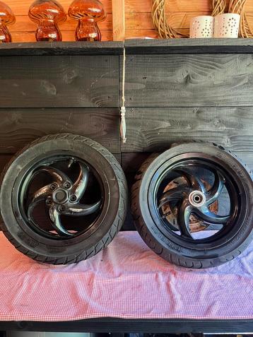 Gilera Runner - 50cc DD - Velgen Set - Zwart beschikbaar voor biedingen
