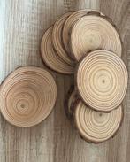 Houten schijfjes, Ophalen of Verzenden, Zo goed als nieuw, Glas of Kopje