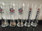 5 Erdinger bierglazen, 2 Alcoholvrij 3 met gouden rand onder, Verzamelen, Biermerken, Ophalen of Verzenden, Zo goed als nieuw