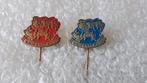 2 verschillende kleuren speldjes knir knar knor, Verzamelen, Ophalen of Verzenden, Zo goed als nieuw