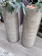 2 hoge planten potten, Ophalen of Verzenden, Zo goed als nieuw, Overige kleuren, Minder dan 50 cm