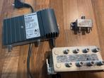 Coax antenne versterker setje en splitter, Ophalen of Verzenden, Gebruikt