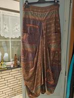 Prachtige zijden, boho, gipsy rok., Kleding | Dames, Rokken, Verzenden, Zo goed als nieuw, Maat 42/44 (L), Onder de knie