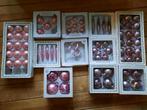 Kerstballen roze en zilveren kerstversiering voor kerstboom, Diversen, Kerst, Ophalen