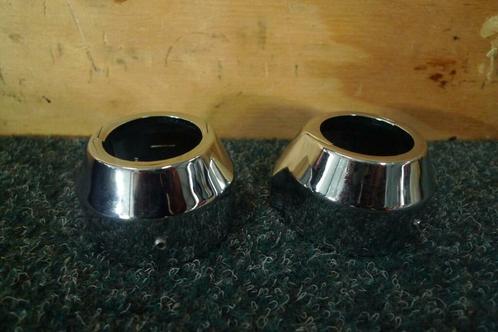 Voorvorkkap Harley chrome forkcover shovel loc.18, Motoren, Onderdelen | Harley-Davidson, Nieuw, Ophalen