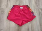 Gaaf retro Adidas sportbroekje regenboog, S. Short rood., Adidas, Ophalen of Verzenden, Onb, Rood