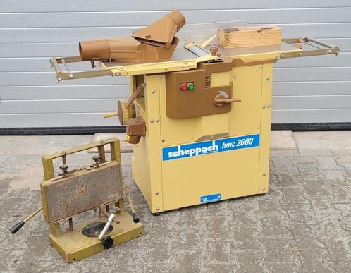 Scheppach HMC2600 Vlak van diktebank incl langgatboor, Doe-het-zelf en Verbouw, Schaafmachines, Gebruikt, Elektrisch, Ophalen