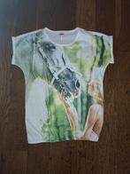 T-shirt paard maat 134/140, Kinderen en Baby's, Kinderkleding | Maat 134, Ophalen of Verzenden, Gebruikt, Meisje, Shirt of Longsleeve