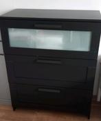 Ikea lade kast zwart, Huis en Inrichting, Ophalen, Gebruikt, 50 tot 100 cm, 3 of 4 laden