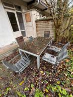 Gratis Tuinset - Tafel + 6 Stoelen (Opknapper), Gebruikt, Eettafel, 6 zitplaatsen, Ophalen of Verzenden