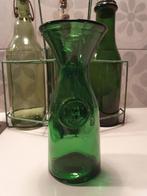Prachtige antieke Groen glazen 1/2 liter karaf  Rome Italië, Antiek en Kunst, Antiek | Glas en Kristal, Ophalen of Verzenden