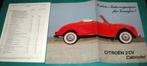 Folder autofolder Citroen 2CV Cabriolet duits met prijslijst, Ophalen of Verzenden, Zo goed als nieuw, Citroën
