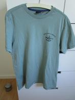 Hallinger - groen shirt met tekstprint op de rug maat L, Maat 52/54 (L), Hallinger, Ophalen of Verzenden, Zo goed als nieuw