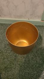 Goudkleur bloempotje, Ophalen of Verzenden, Rond