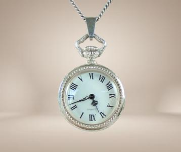 LIVANO vintage/antiek 800 zilveren zakhorloge 835 ketting! beschikbaar voor biedingen