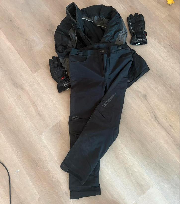 Motorpak Aerotex (Difi) + Handschoenen - Maat XL, Motoren, Kleding | Motorkleding, Combipak, Heren, Tweedehands, Ophalen