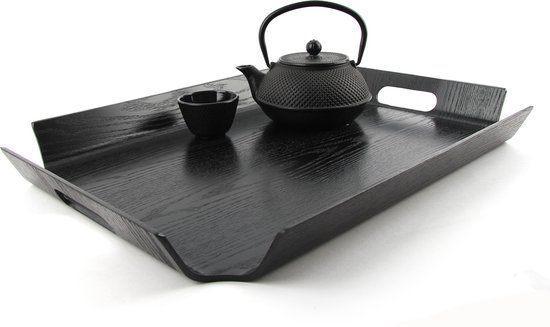 bredemeijer madera zwart houten dienblad L, Huis en Inrichting, Woonaccessoires | Dienbladen, Zo goed als nieuw, Hout, Rechthoekig