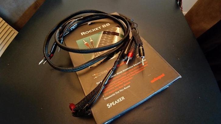 AudioQuest Rocket 88 - 1,5 meter Full Range Luidsprekerkabel, Audio, Tv en Foto, Audiokabels en Televisiekabels, Zo goed als nieuw