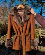 Arma suède jas 40, Kleding | Dames, Jassen | Winter, Ophalen of Verzenden, Zo goed als nieuw, Maat 38/40 (M), Bruin