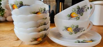  Vintage Arcopal – Fruits de France  beschikbaar voor biedingen