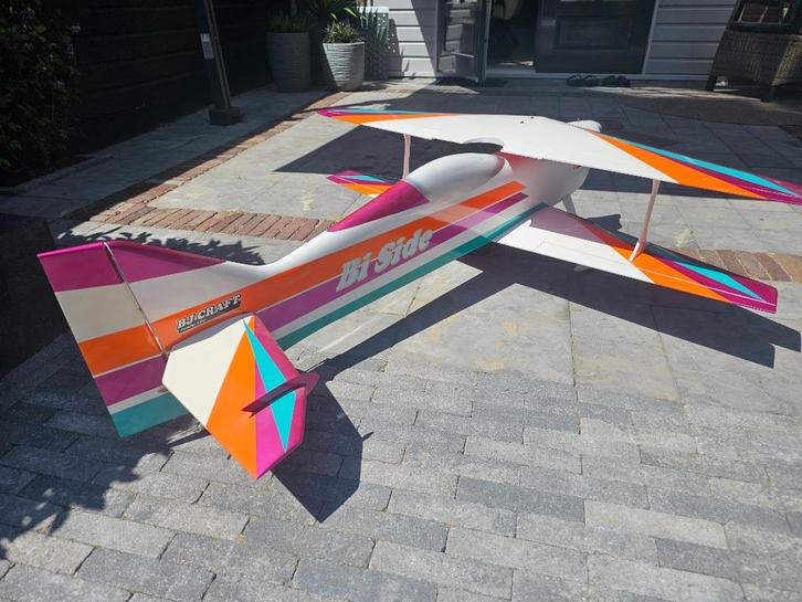 Radiografisch vliegtuig BJ Craft Biside70, Hobby en Vrije tijd, Modelbouw | Radiografisch | Vliegtuigen, Zo goed als nieuw, Elektro