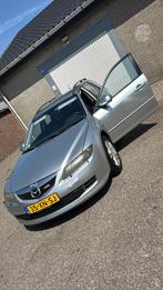 Mazda 6 2.0 Sportbreak AUT 2007 Grijs, 1380 kg, 74 €/maand, Zwart, 4 cilinders