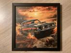 Foto FORD MUSTING Oldtimer.achter glas ingelijst, Ophalen of Verzenden, Nieuw, Auto's