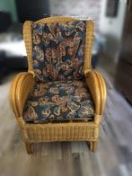 Rieten stoel, Huis en Inrichting, Stoelen, Ophalen, Gebruikt, Bruin, Riet of Rotan