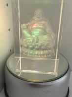 3D Boeddha beeld - Kristal Glas met LED verlichting, Huis en Inrichting, Woonaccessoires | Boeddhabeelden, Ophalen of Verzenden