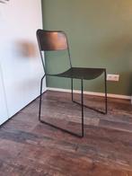 4x metalen stoelen van Pronto, Huis en Inrichting, Stoelen, Ophalen, Gebruikt, Zwart, Vier