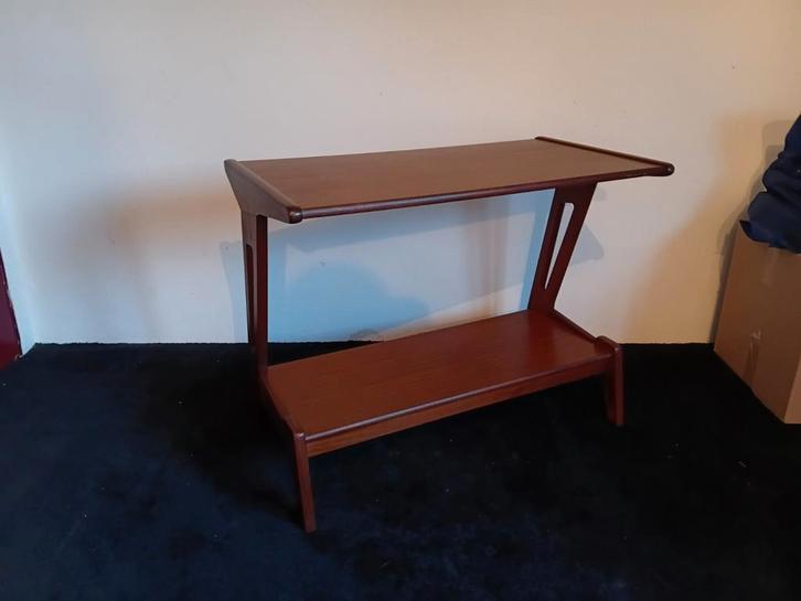 Vintage Louis van Teeffelen Bijzettafe / tv-meubel, Huis en Inrichting, Tafels | Sidetables, Gebruikt, 25 tot 50 cm, Rechthoekig